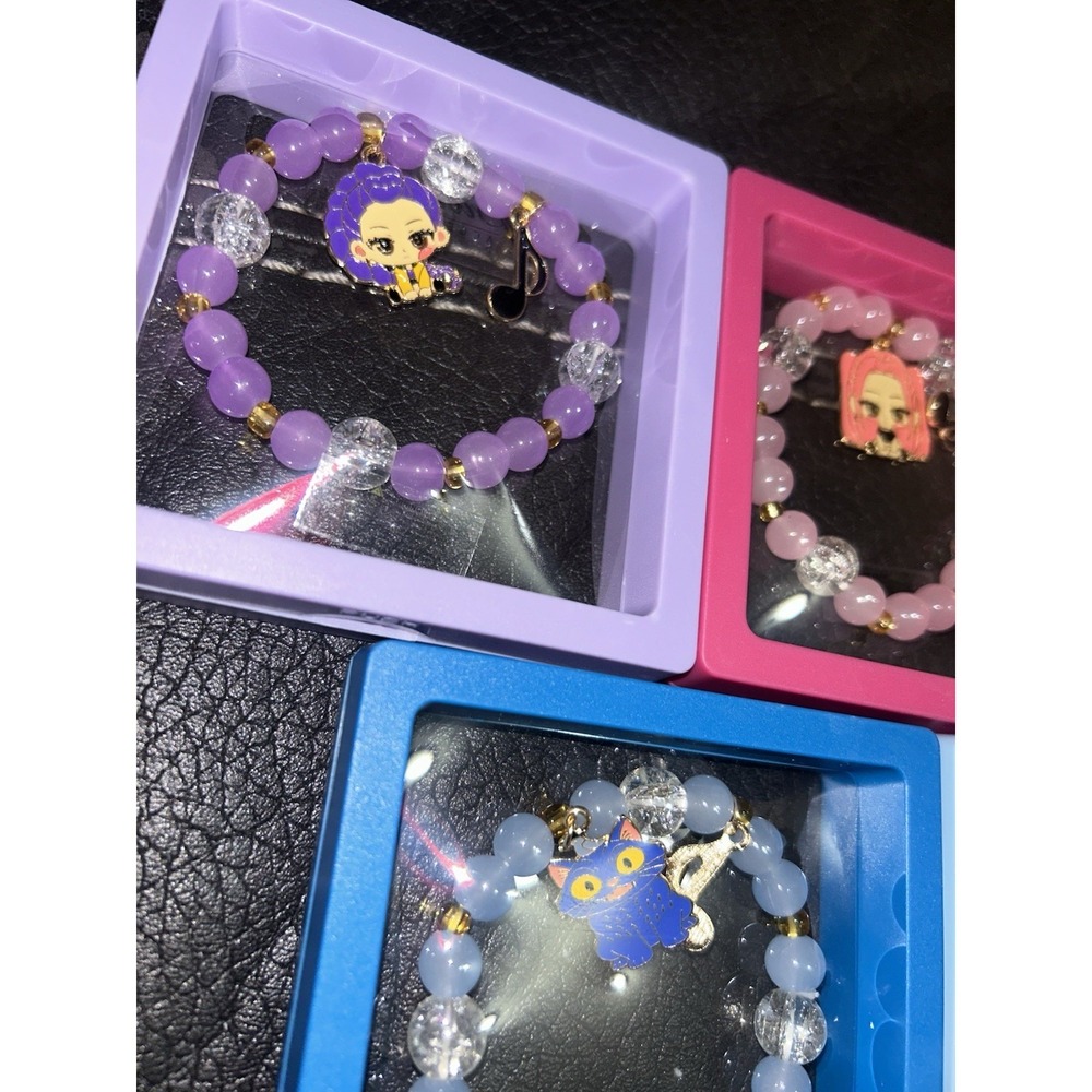 KPop Demon Hunter Kids Bracelets Set Of 5 - Picture 3 of 4